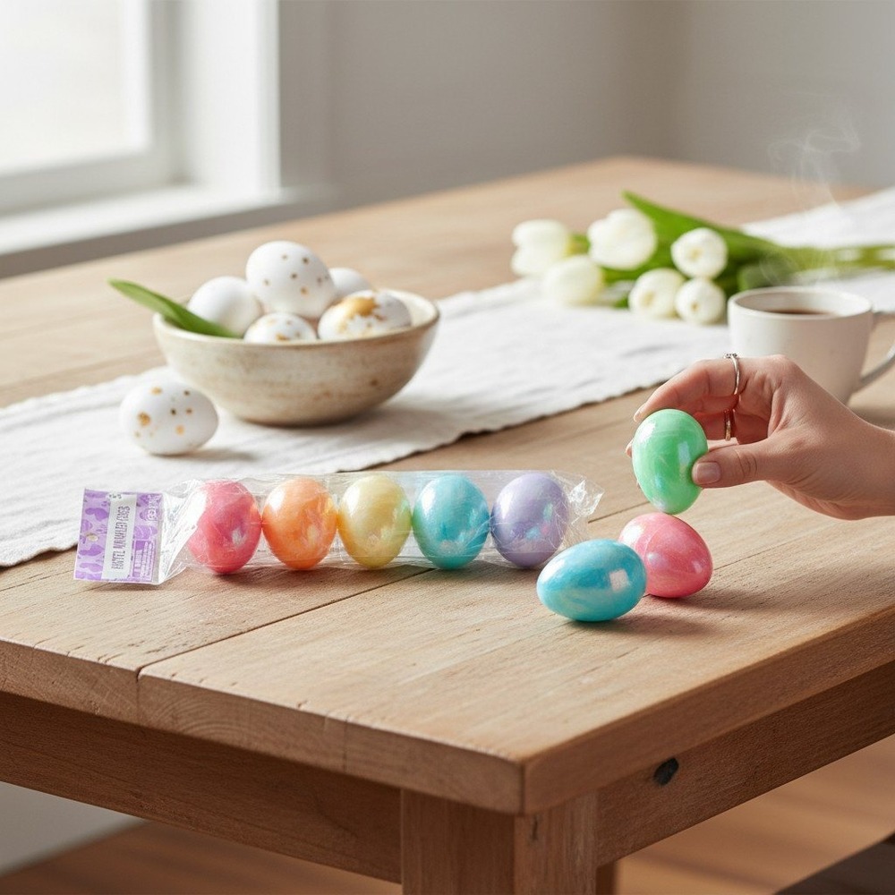 Festive Voice Pastel Marbled Easter Eggs 3 Packs Multicolor New Iridescent